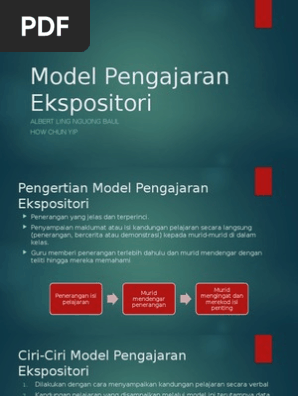 Model Pengajaran Ekspositori Pdf