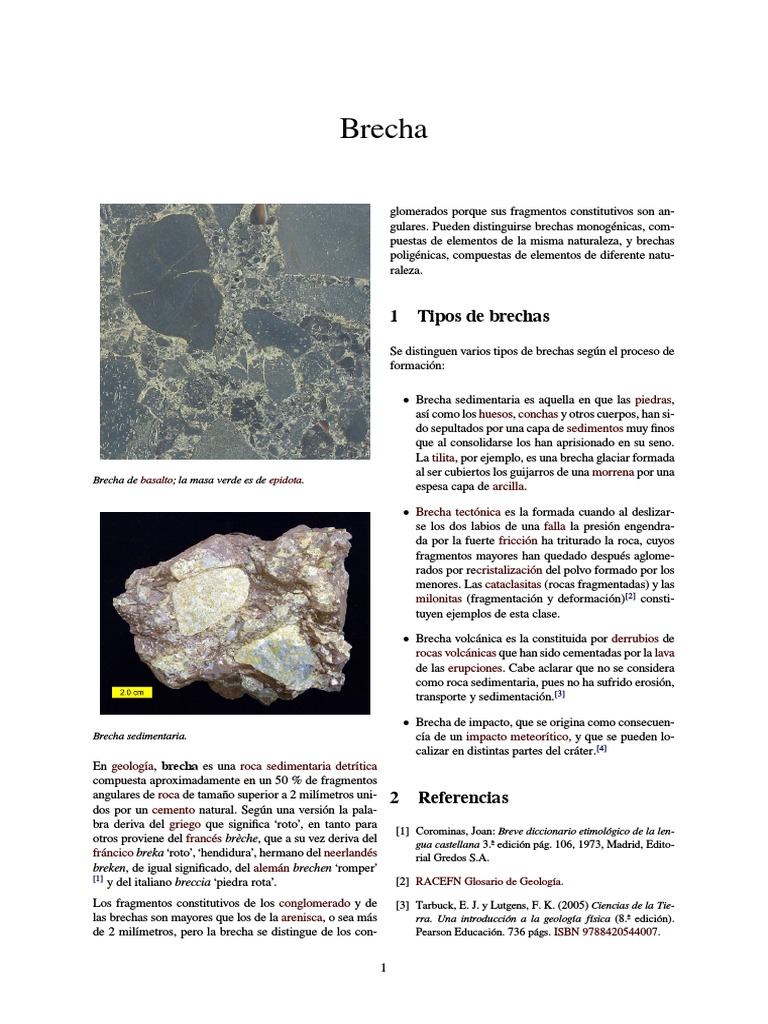 Roca Sedimentaria Brecha