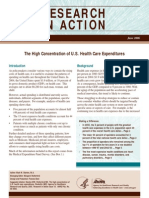 Research in Action: The High Concentration of U.S. Health Care Expenditures
