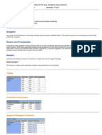 SAP Note 1951431 - Setup Matrix Entries Not Same Exception