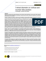 The Effect of Wheel Diameter On Vertical and Horizontal Mountain Bike Position