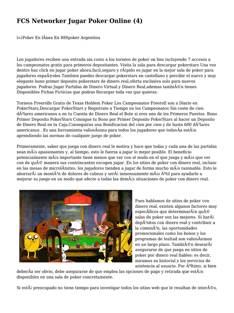 Jugar Poker Online En Argentina