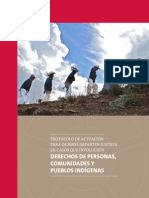 Protocolo de Actuación para quienes imparten justicia en casos que involucren Derechos  de Personas, Comunidades y Pueblos Indígenas