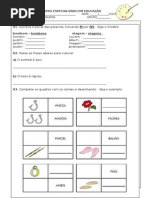 Substantivo Singular e Plural