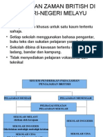 Pendidikan Zaman British Di Negeri