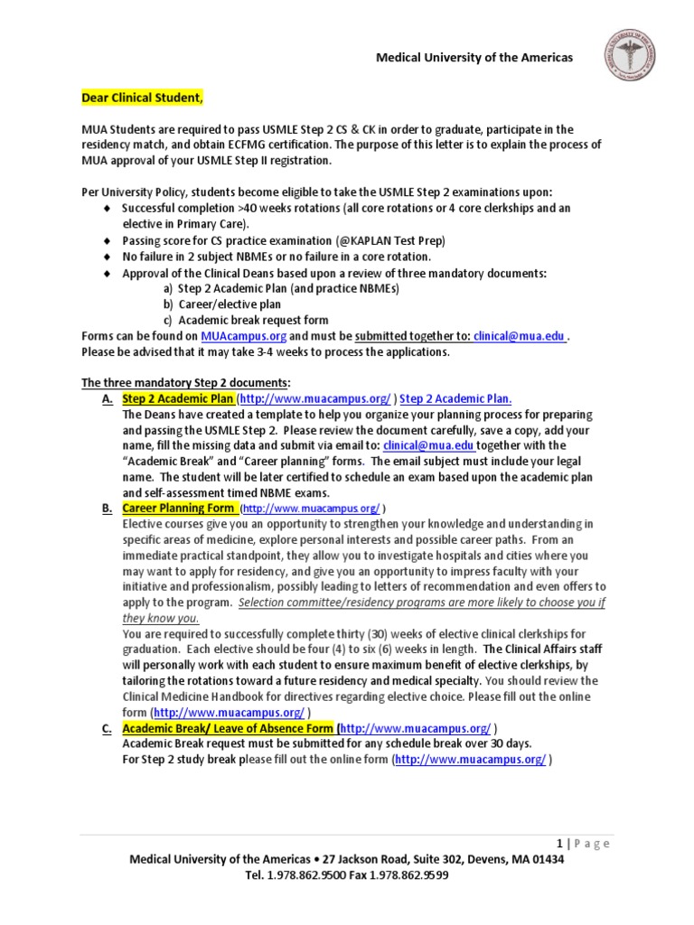 Letter USMLE StepCS.9 9 2014 PDF United States Medical Licensing Examination