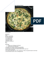 Frittata with Eggs, Spinach & Cottage Cheese