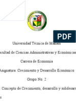 Ensayo de Crecimiento Economico