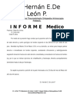 Informe Medico Olivia de Ochoa