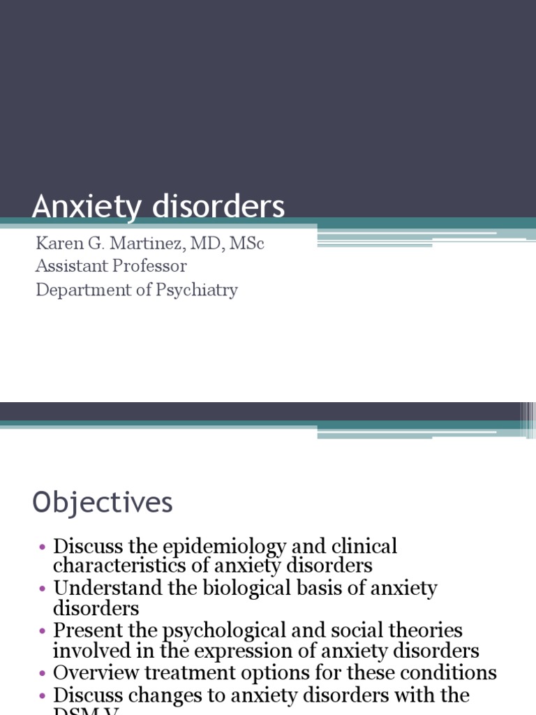 L10 Anxiety Disorders | PDF | Anxiety Disorder | Psychological Trauma