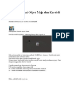 Cara Membuat Objek Meja Dan Kursi Di Blender