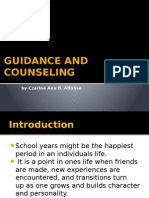 Guidance and Counseling: by Czarina Ann B. Alfonso