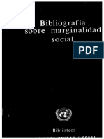 Bibliografía Sobre La Marginalidad Social (CEPAL)