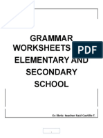 Intoduction To English Grammar Worksheets With Answers Adverb