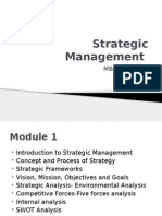Strategic Management: Mba: Sem: - Iv