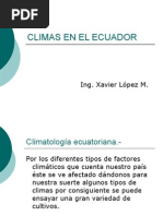 Climas en El Ecuador