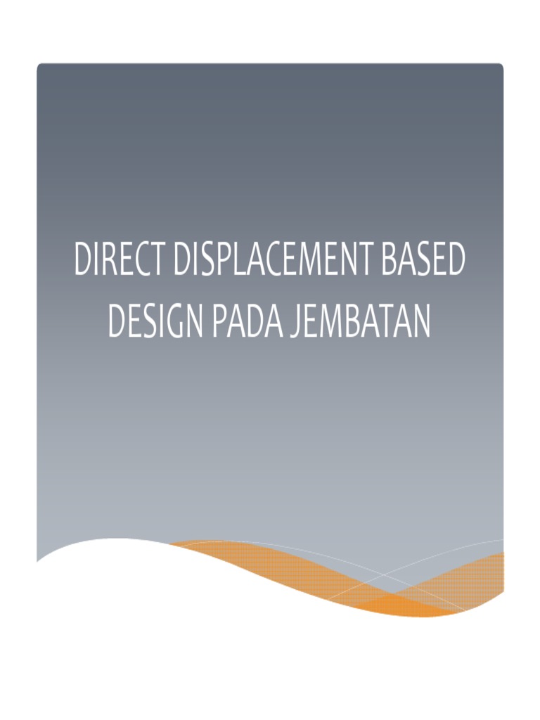 Direct Displacement Design for Bridges | PDF | Computers