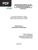 UFABC - Experimento 4 - Coeficiente de Restituição -Métodos Experimentais em Engenharia