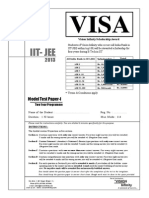 IIT-JEE Model Test Paper 2010 Two Year