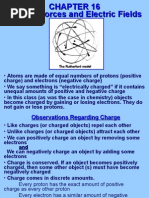 Chapter 16 Electric Forces and Electric Fields