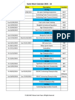 Swim Meet Calendar 2015 - 16