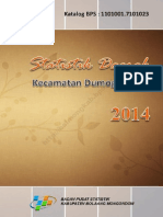 Statistik Daerah Kecamatan Dumoga Timur 2014 PDF