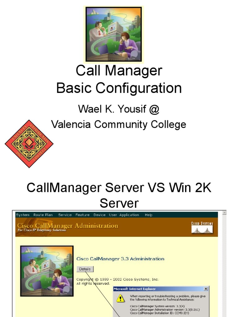 Call Manager Setup Guide | PDF