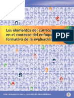 Los Elementos Del Curriculo en El Contexto Del Enfoque Formativo de La Evaluacion PDF