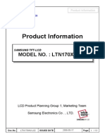 Product Information: MODEL NO.: LTN170X2-L02