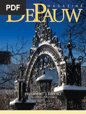 Depauw Magazine Winter 2009 10 Financial Endowment - 