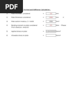 Combination of Tie Rod and Stifferner Calculation