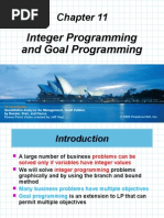 Integer Programming and Goal Programming: To Accompany