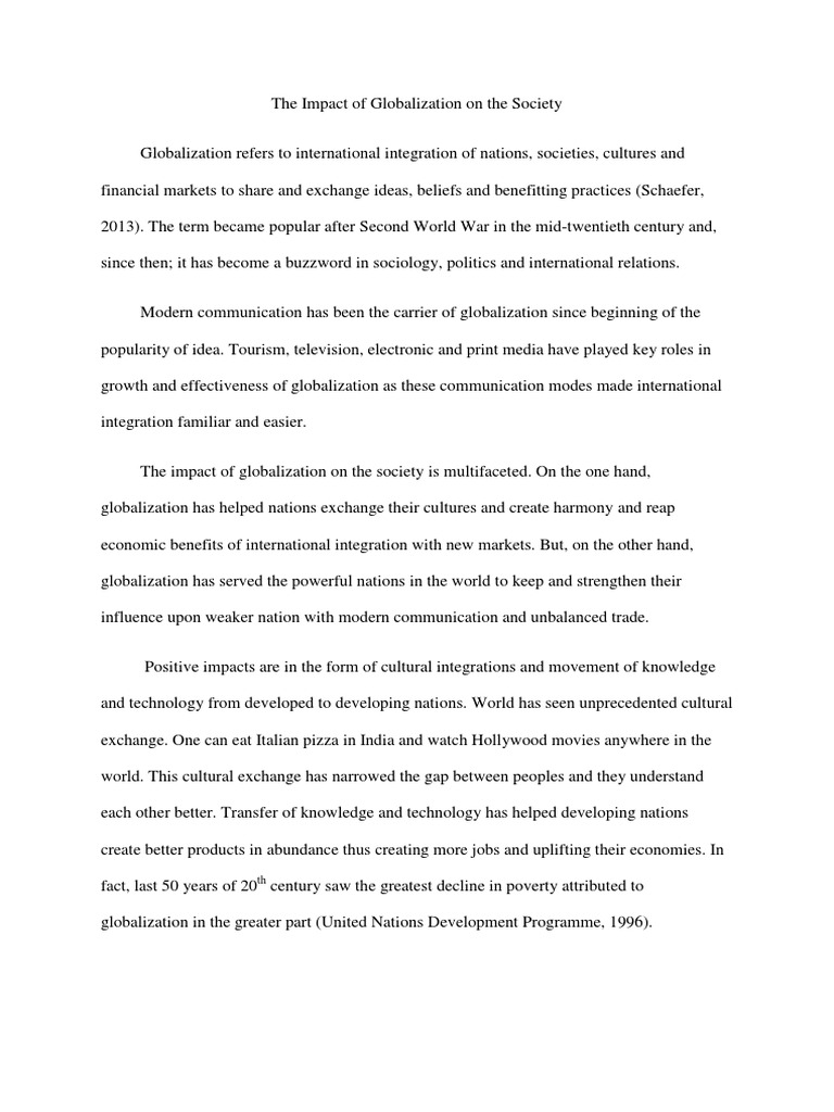 Globalization's Dual Impact | PDF | Globalization | Poverty