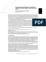 Comparison of Collaborative Filtering Algorithms: Limitations of Current Techniques and Proposals For Scalable, High-Performance Recommender Systems