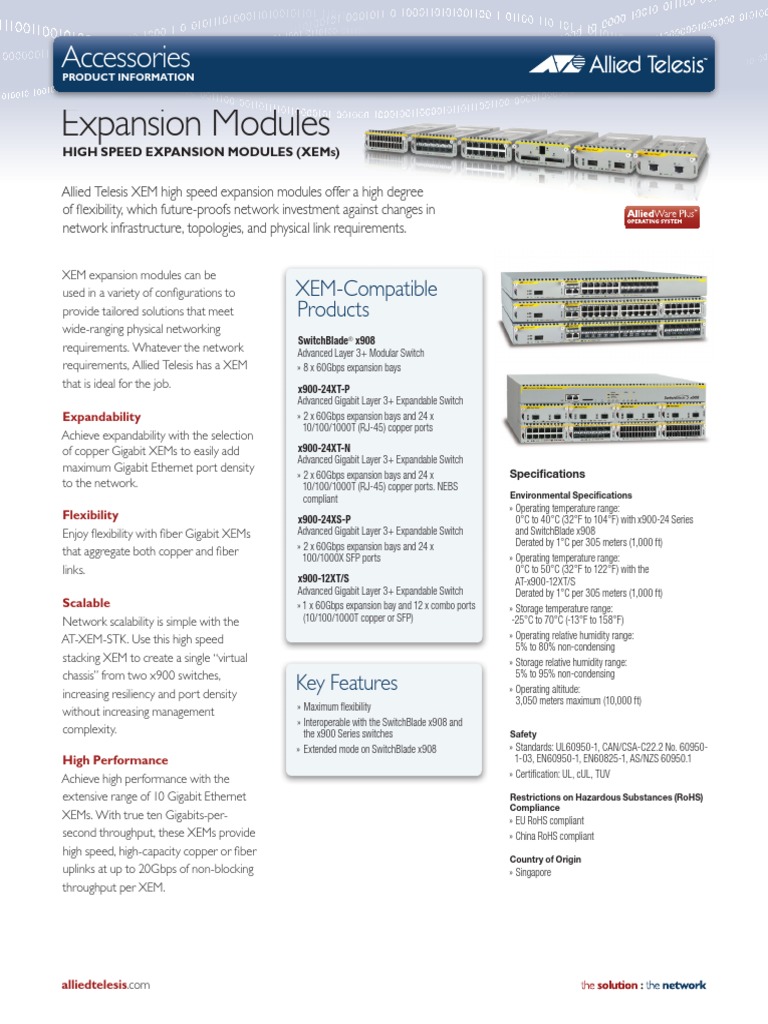 Expansion Modules: Accessories | PDF | Computer Networking ...