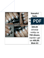 Nanaart Nails 061-1861984: Nadogradnja, Ojačavanje Izlivanje Noktiju Za Manikir I Gel Lak 450,00