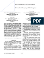 Comparing Cloud and Grid Computing