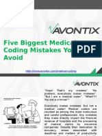 Five Biggest Medical Coding Mistakes You Can Avoid