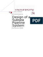 Design of a Subsea Pipeline System
