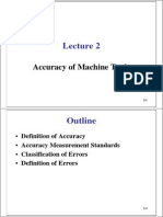 Accuracy of Machine Tools