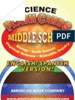 Middle School Science English/Spanish Flash Card Samples