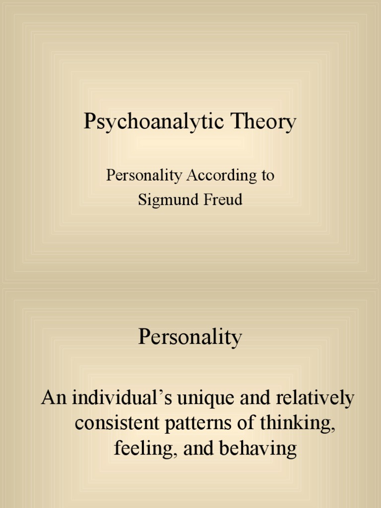 Freud's Psychoanalytic Theory Overview | PDF | Id | Psychoanalysis