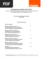 FAMM Response To NAAUSA Myths