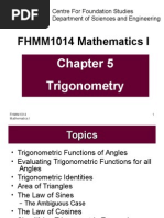 Chapter 5 Trigonometry