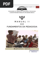 Manual de Fundamentos Da Pedagogia