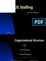 US Staffing Organizational Structure, Recruiting Process & Roles