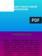 Peran Dan Fungsi Kader