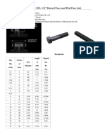 Datasheet - Bolt - Flange, ANSI Class 900 - Piping Designer