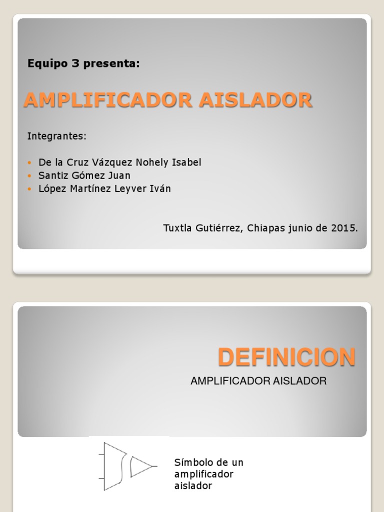 Amplificador Aislador PDF voltaje Transformador