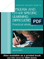 Dyslexia and Other Specific Learning Dissorders